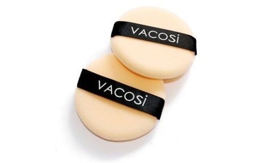 VACOSI_Bông Phấn Khô Tròn Nhỏ Small Round Puff 2pcs BP01
