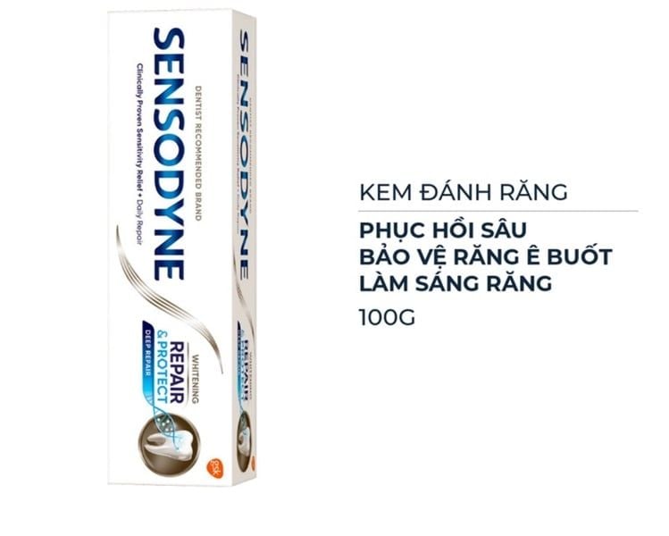 SENSODYNE_Kem Đánh Răng Repair & Protect Deep Repair Whitening 100g