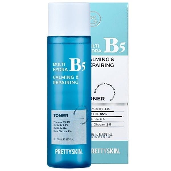 PRETTYSKIN_Nước Hoa Hồng Phục Hồi, Dưỡng Trắng Da Multi Hydra B5 Calming & Repairing Toner 205ml