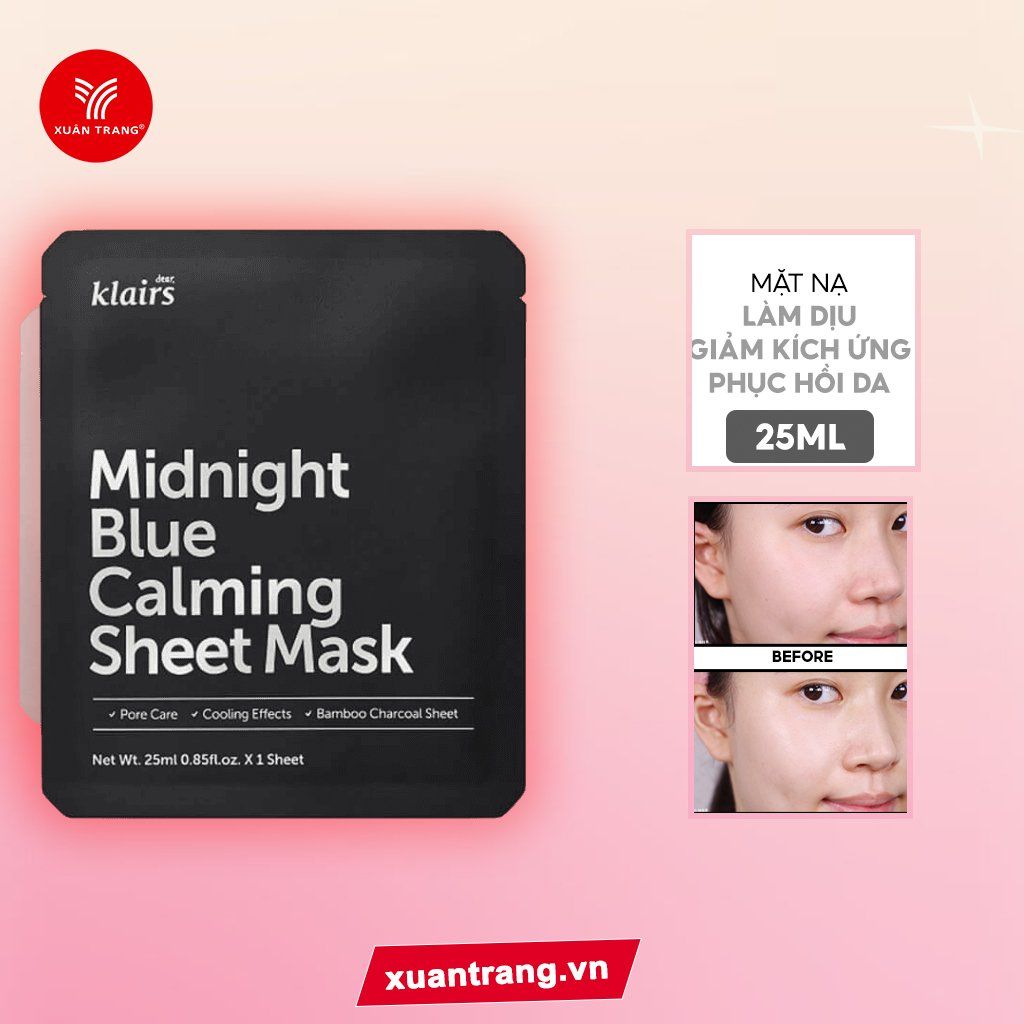 KLAIRS_Mặt Nạ Midnight Blue Calming Sheet Mask 25ml (005771)