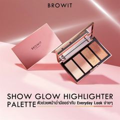 BROWIT_Bảng Bắt Sáng Show Glow Highlighter 4 Ô