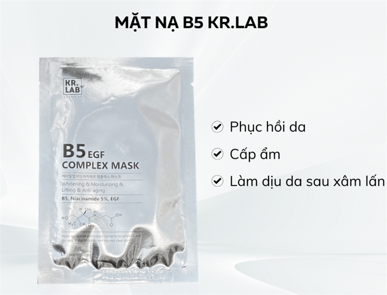 KR.LAB+_Mặt Nạ Cấp Ẩm Phục Hồi B5 EGF Complex Mask 25ml