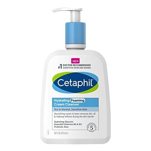 CETAPHIL_Sữa Rửa Mặt Tạo Bọt Cho Da Nhạy Cảm Hydrating Foaming Cream Cleanser 473ml