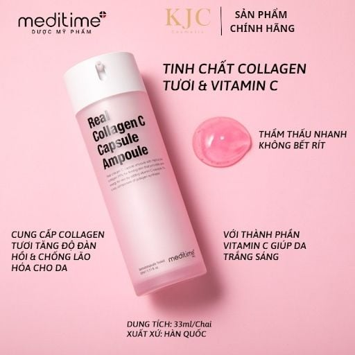 MEDITIME_Mẫu Test Serum Collagen Tươi Và Vitamin C 33ML