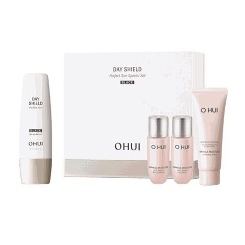 OHUI_Set Kem Chống Nắng Day Shield Perfect Sun Black SPF50+ PA++++ 4pcs 1tr100