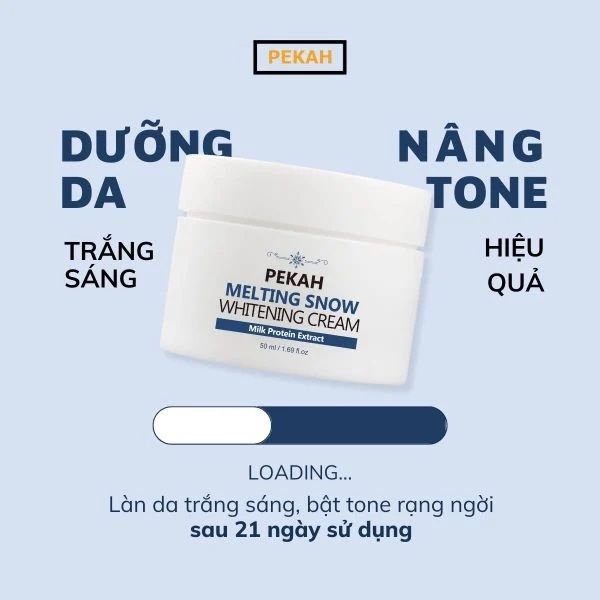 PEKAK_Kem Dưỡng Trắng Da Nâng Tone Melting Snow 50ML