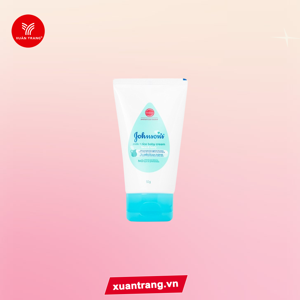Johnson's_Kem Dưỡng Ẩm Milk & Rice Baby Cream 50g