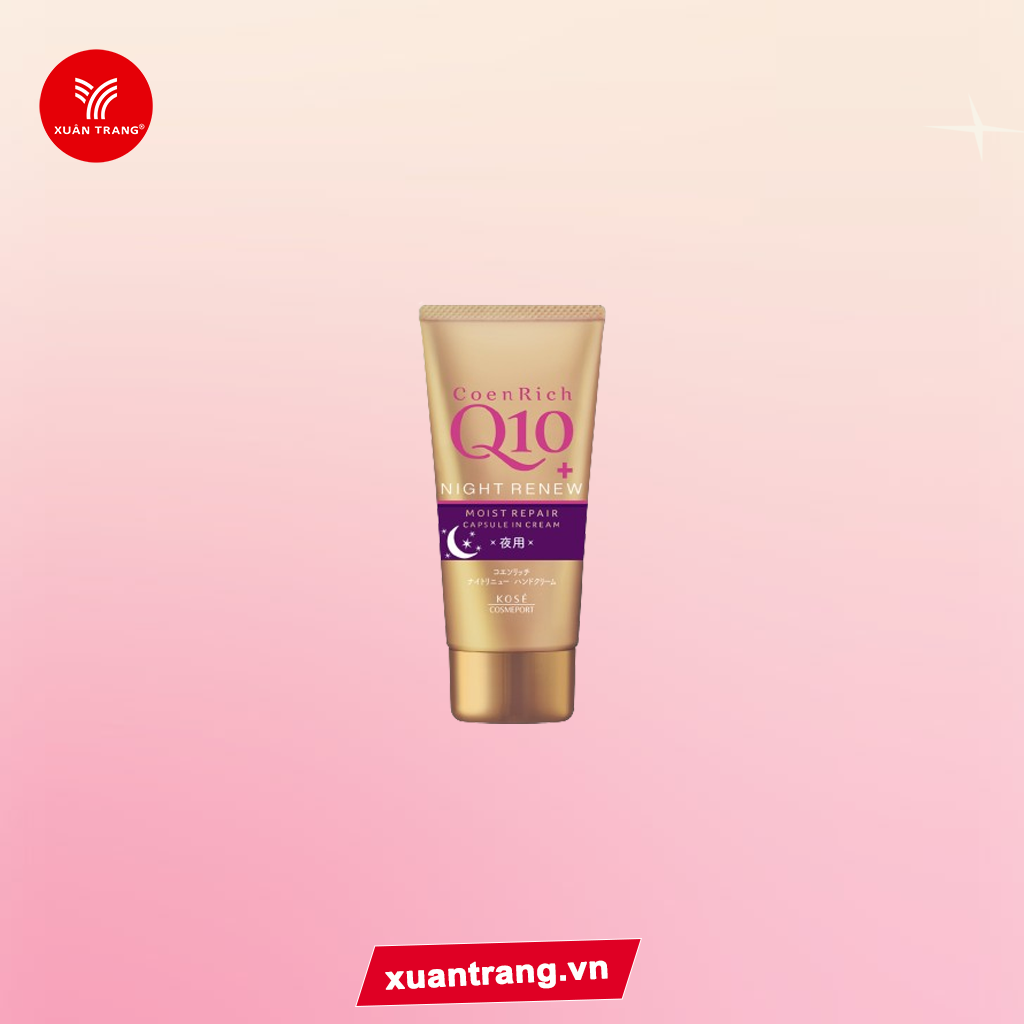 KOSE_Kem Dưỡng Da Tay Ban Đêm Q10 Night Renew 80g