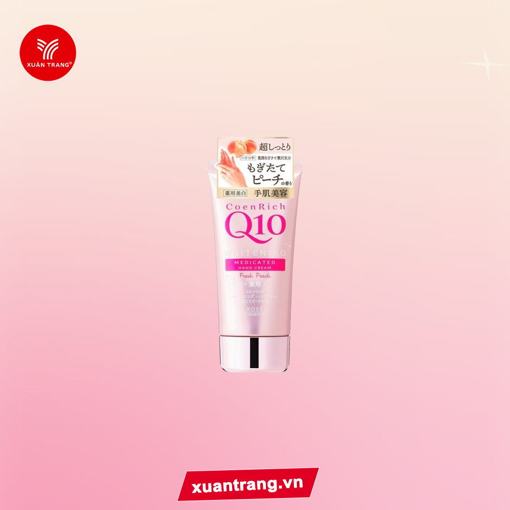 KOSE_Kem Dưỡng Tay Q10 Fresh Peach 80G