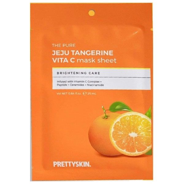 PRETTYSKIN_Mặt Nạ The Pure Jeju Tangerine Vita C Massk 25ml
