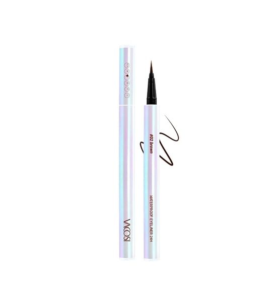 VACOSI_Bút Kẻ Mắt Nước 24H Không Lem Natural Studio Waterproof Pen VM25-01 #Black