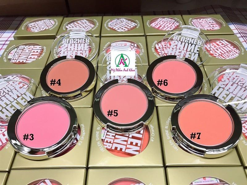 HELEN_Má Hồng Shine Blusher (Các Màu) 7G