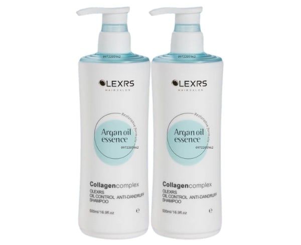 OLEXRS_Bộ Gội Xả Argan Oil Essence Bản Xanh Dương 500mlx2