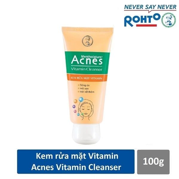 Acnes_Sữa Rửa Mặt Vitamin Ngăn Ngừa Mụn 100g (Vàng)