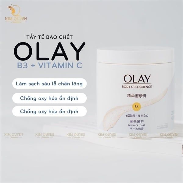 OLAY_Tẩy Da Chết Body B3 Vitamin C 200g
