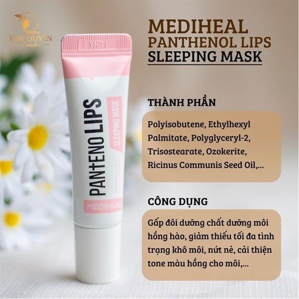 MEDIHEAL_Mặt Nạ Ngủ Cho Môi Pantenolips Sleeping Mask 10ml