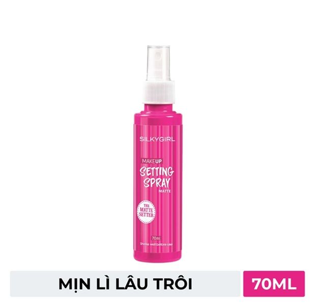 SILKYGIRL_Xịt Giữ Lớp Trang Điểm Lâu Trôi Make Up Setting Spray Matte 70ml