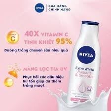 98413 NIVEA_ Sữa Dưỡng Thể Trắng Mịn 350ML