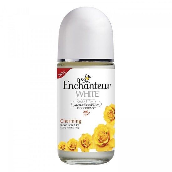 ENCHANTEUR_Lăn Khử Mùi Trắng Da Charming 50ml (Vàng)