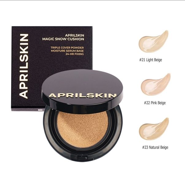 APRILSKIN_Phấn Nước Magic Snow Cushion Triple Cover #23 Natural Beige 15G