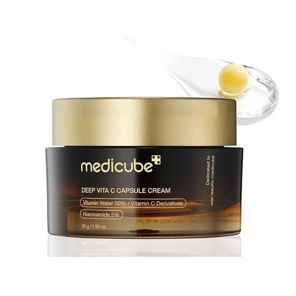MEDICUBE_Kem Dưỡng Làm Sáng Và Đều Màu Da Deep Vita C Capsule Cream 55G