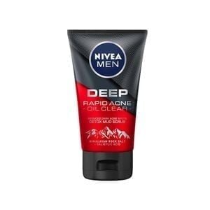 88521 NIVEA_ Sữa Rửa Mặt Men Deep Rapid Acne Oil Clear Himalaya 100g