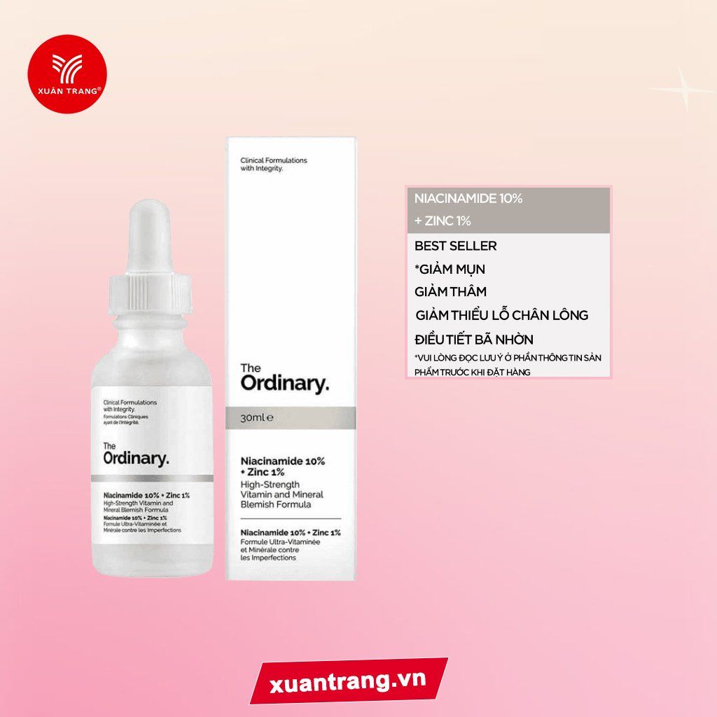 THE ORDINARY(*)_Tinh Chất Trị Mụn Thâm Niacinamide 10% + Zinc 1%