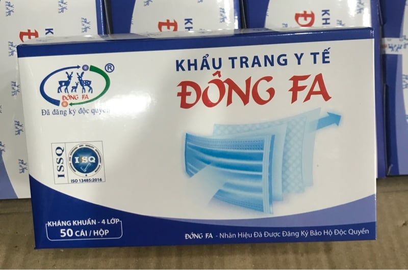 ĐÔNG FA_Khẩu Trang Y Tế 4 Lớp 50 Cái (Hộp)