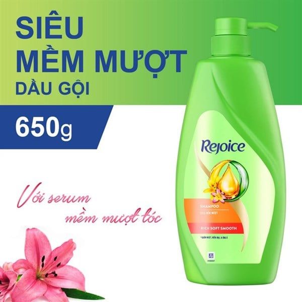 REJOICE_Dầu Gội Siêu Mềm Mượt 650g