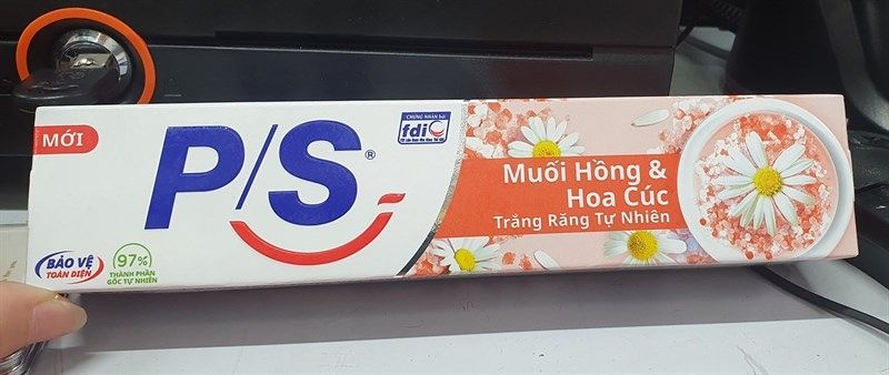 P/S_KĐR Trắng Răng Tự Nhiên Muối Hồng & Hoa Cúc 180g