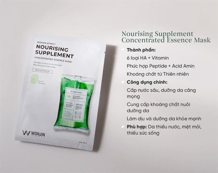 WONJIN_Mặt Nạ Giấy Nourising Supplement Concentrated Essence Mask 30G