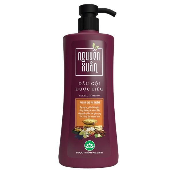 NGUYÊN XUÂN_Dầu Gội Dược Liệu Cho Tóc Thường Đỏ 450ml