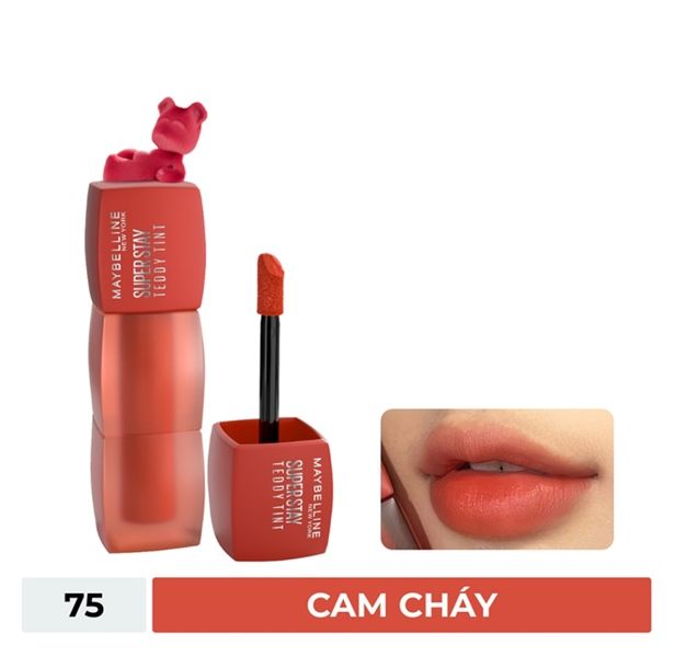 MAYBELLINE_Son Kem Lì Supperstay Teddy Tint #75 Latte To Go 5ml