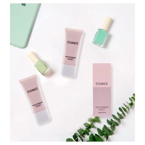 ESSANCE_Kem Nền Trang Điểm Veil Fit Foundation SPF 25/PA++ #21 Sand Ivory 30ml