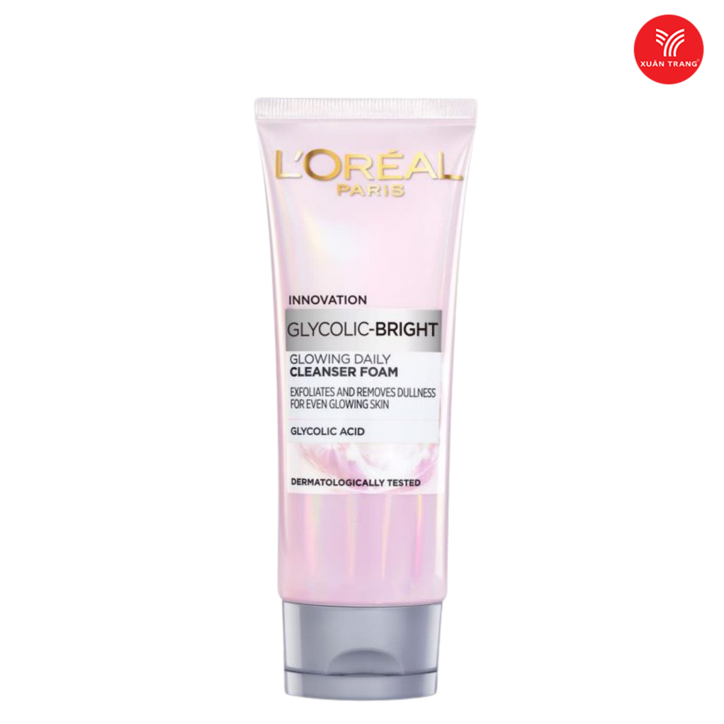 L'ORÉAL_Sữa Rửa Mặt Sáng Da Glycolic-Bright Glowing Daily 100ml