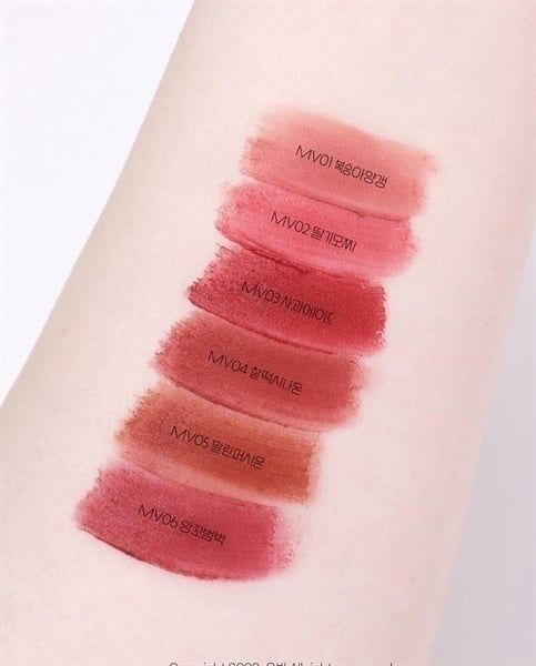 BLACK ROUGE_Son Kem Muddish Cushion Velvet MV02 Strawberry Mochi 4G