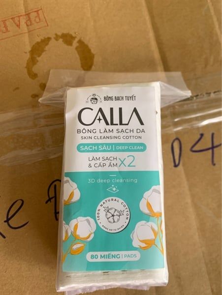 CALLA_Bông Tẩy Trang Làm Sạch Da Sạch Sâu 80 Miếng/Gói