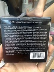 CARSLAN_Phấn Nén Black Magnet Soft Mist Powder #01 Trong Suốt 8g