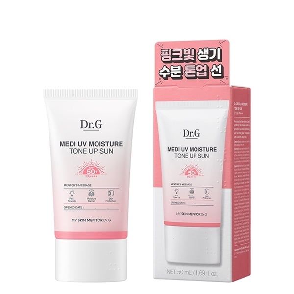 DR.G_Kem Chống Nắng Medi UV Moisture Tone Up Sun SPF50+ PA++++ 50ml (Hồng)