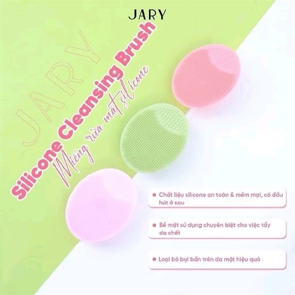 JARY_Miếng Rửa Mặt Silicone SC02 Xanh Dương/Xanh Lá