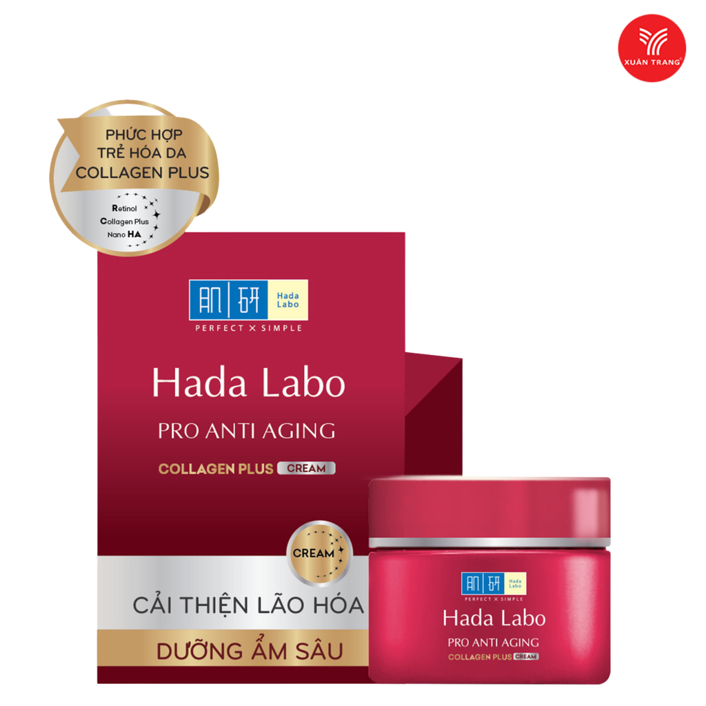 HADA LABO_Kem Dưỡng Cải Thiện Lão Hóa 50g (Đỏ)