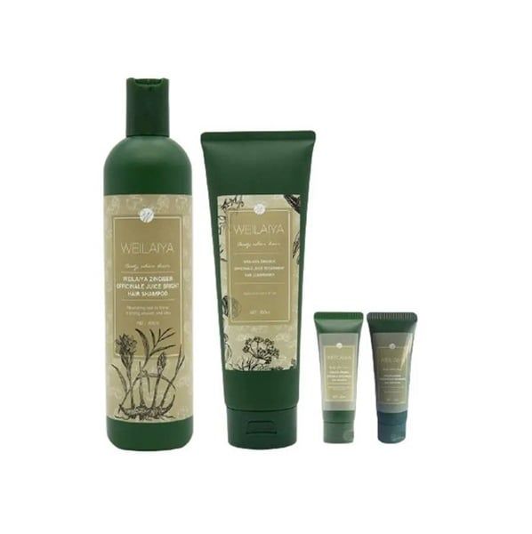 WEILAIYA_Bộ Dầu Gội Xả Chiết Xuất Gừng Và Hà Thủ Ô