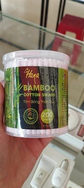 HANA_Tăm Bông Thân Trúc 200cây/hũ