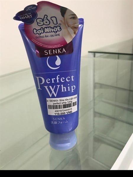 SENKA_Sữa Rửa Mặt Perfect Whip Tơ Tằm Trắng 120G (Xanh Dương)