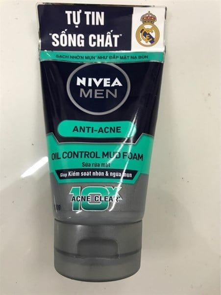 83940 NIVEA_Sữa Rửa Mặt Men DeTox Mud Khoáng Chất Giảm Mụn 100g