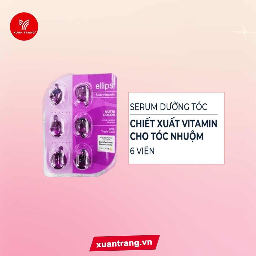 ELLIPS_Serum Vitamin Dưỡng Tóc Uốn Nhuộm Nutri Color Vỉ 6 Viên