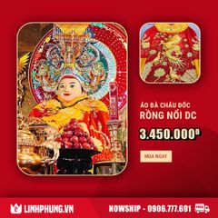 Áo bà Châu Đốc An Giang mẫu Rồng Nổi Cừ Đuôi Công - Mã: MNCDCO