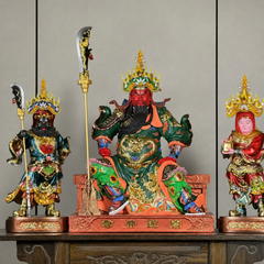 Combo áo mão tượng Quan Thánh, Quan Bình, Châu Xương (20cm - 50cm)
