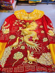 Áo bà Châu Đốc An Giang mẫu Rồng Nổi Cừ Đuôi Công - Mã: MNCDCO