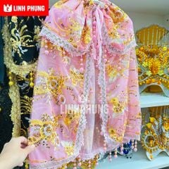 [MỚI] Áo Choàng Vải Voan Kim Sa - 2 LỚP - PHÙ HỢP TẤT CẢ TƯỢNG - SIZE ÁO 8 TẤC - 2M5 MÃ: QAV